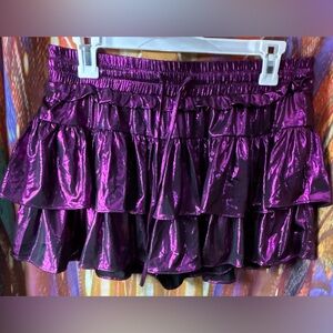 Shimmering Purple Ruffle Skirt 💜 NWT